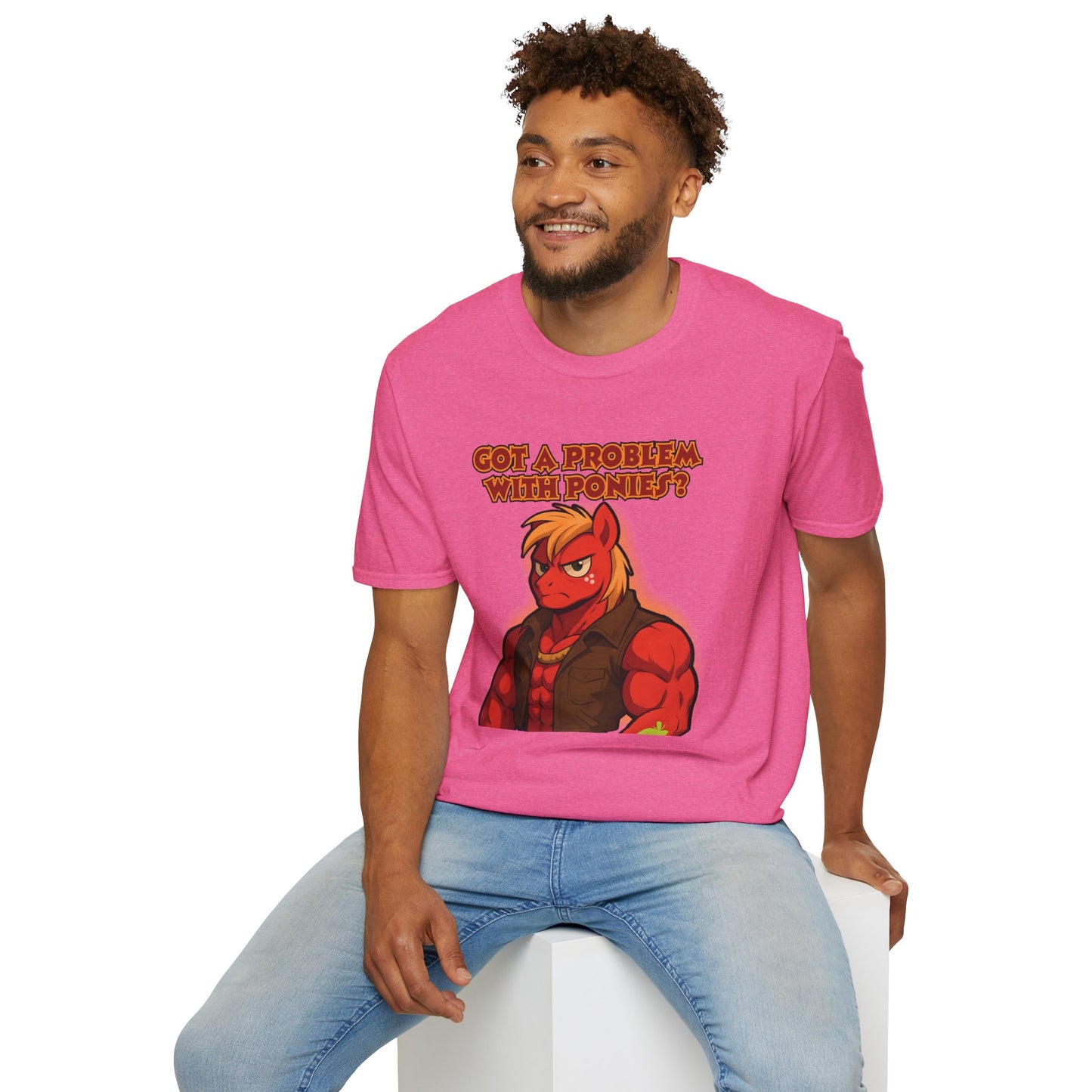 My Little Pony Masculine Big Mac - Pony Problem - Unisex Softstyle T-Shirt