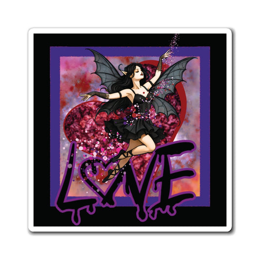 Gothic Fairy Love Magnet - Witchy Home Decor