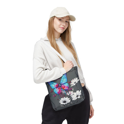Painted Butterfly in Black and White Tote Bag