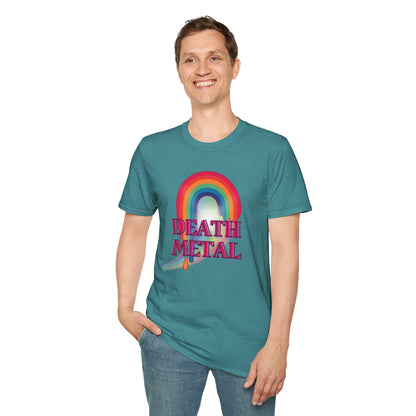 Rainbow Death Metal - Unisex Softstyle T-Shirt