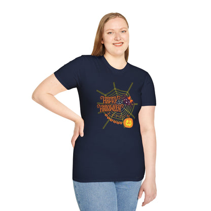 Halloween Cute Spiderweb - Unisex Softstyle T-Shirt