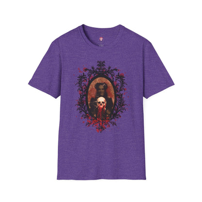 Vintage Gothic Skull Frame - Unisex Softstyle T-Shirt
