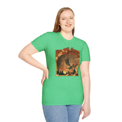 Dragon Attacking - Fire Will Cleanse Our Sins - Unisex Softstyle T-Shirt