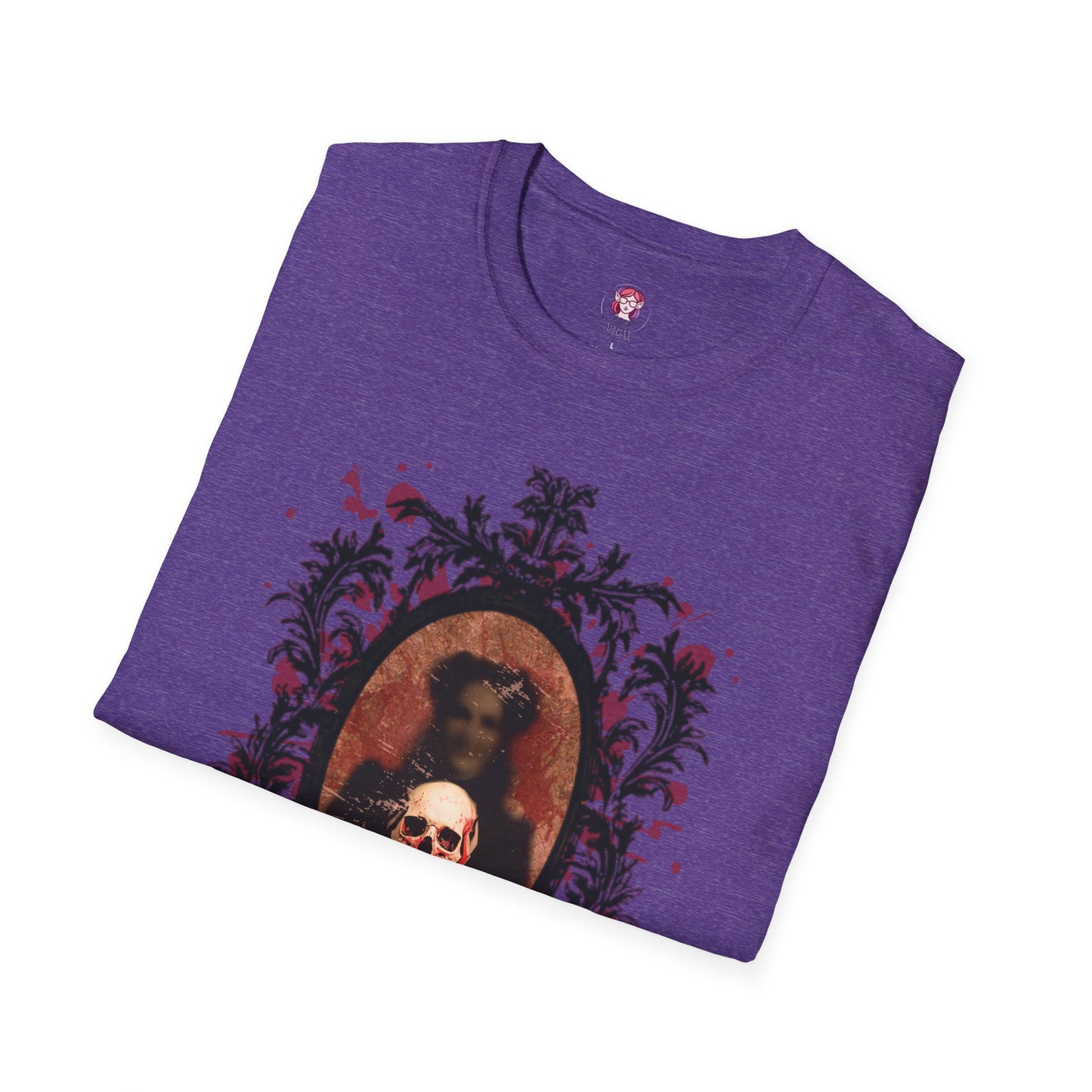 Vintage Gothic Skull Frame - Unisex Softstyle T-Shirt