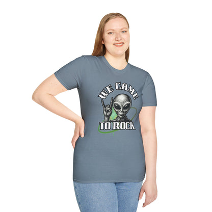 Alien Metal - We Came to Rock - Unisex Softstyle T-Shirt