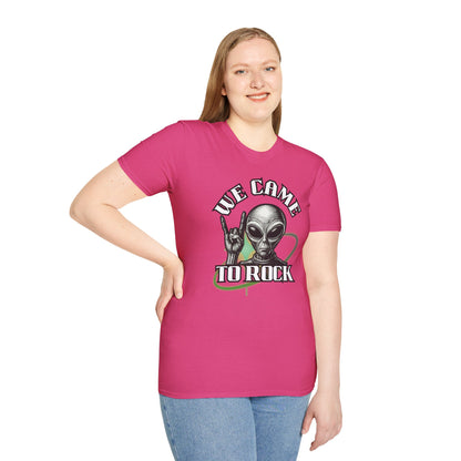 Alien Metal - We Came to Rock - Unisex Softstyle T-Shirt