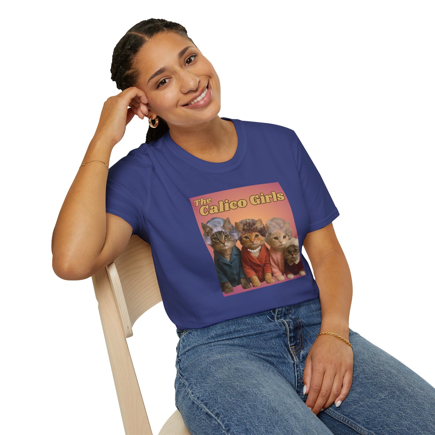 The Calico Girls cute kittens - Unisex Softstyle T-Shirt