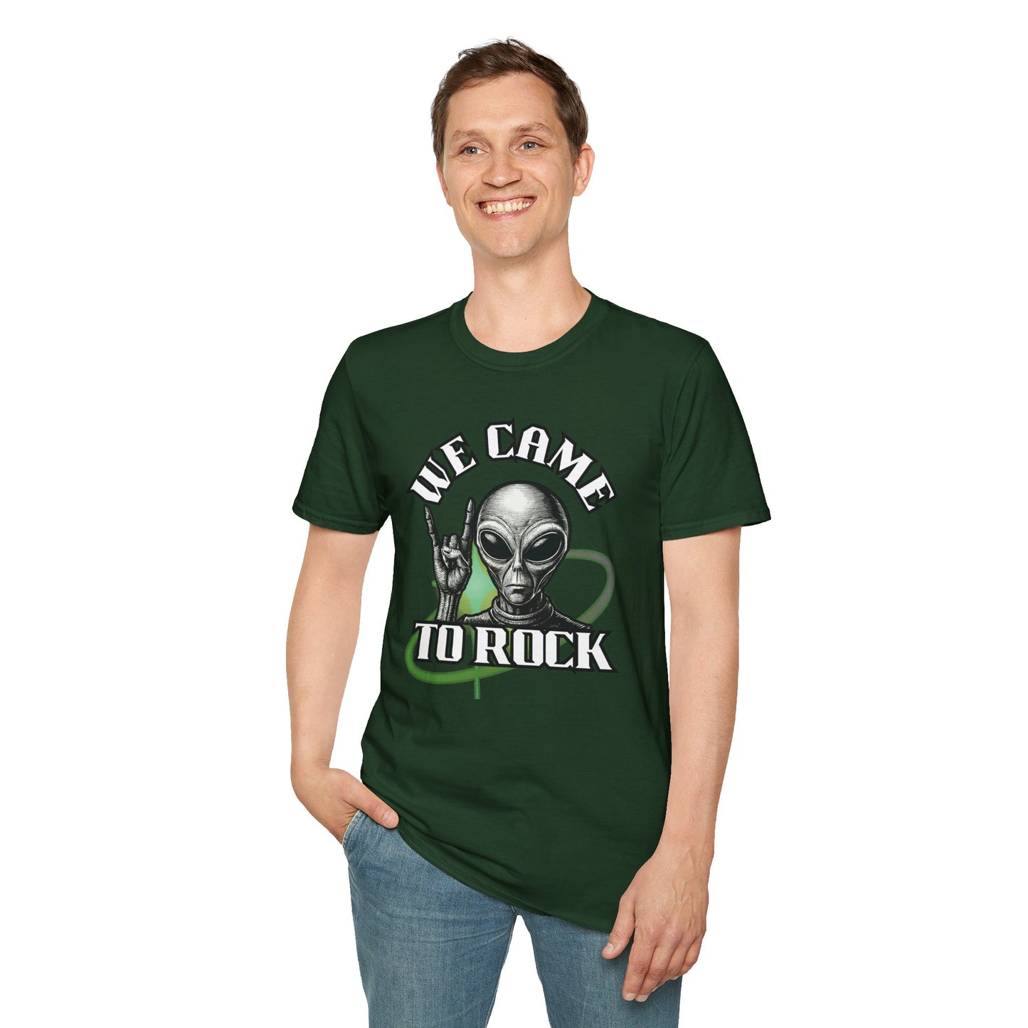 Alien Metal - We Came to Rock - Unisex Softstyle T-Shirt