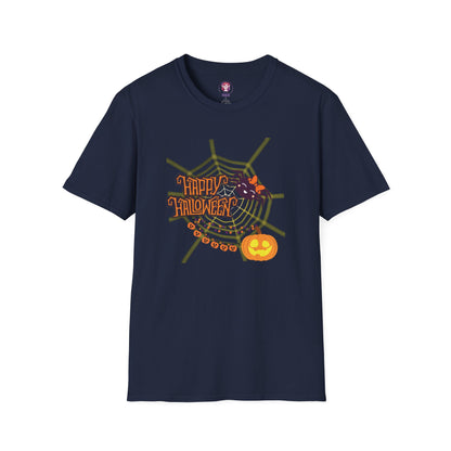 Halloween Cute Spiderweb - Unisex Softstyle T-Shirt