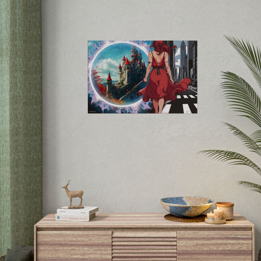 "Fantasy is Life" Rolled Poster, Wall Decor, Unique Wall Art