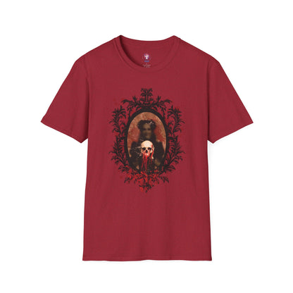 Vintage Gothic Skull Frame - Unisex Softstyle T-Shirt