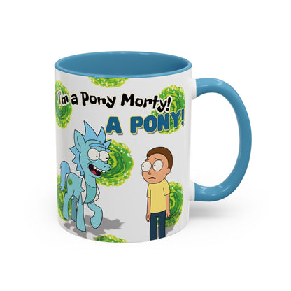 Rick & Morty Pony Accent Coffee Mug (11, 15oz)