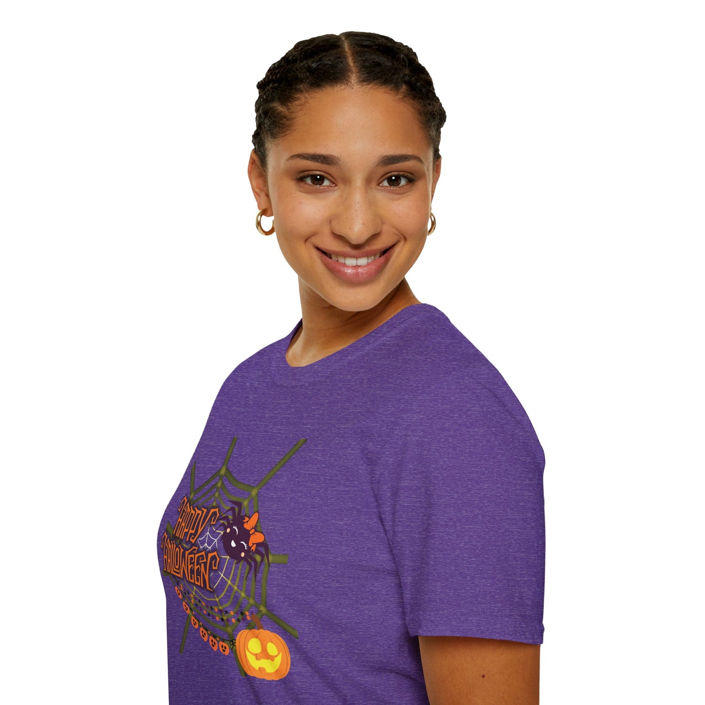 Halloween Cute Spiderweb - Unisex Softstyle T-Shirt