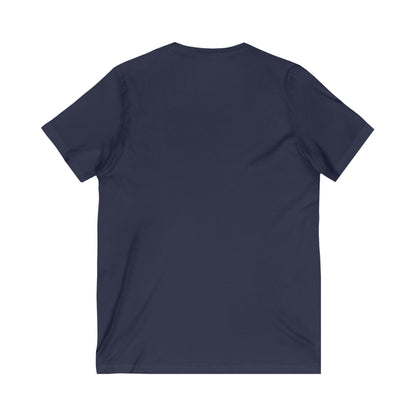 Retro V-Neck Tee with 'Golden Life' Design, Unisex Casual Shirt, Vintage Style, Perfect for Parties, Gift for Music Lovers