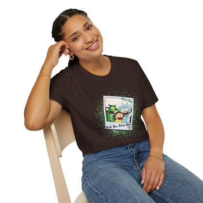 Rick & Morty Polaroid - Wish You Were Here - Unisex Softstyle T-Shirt