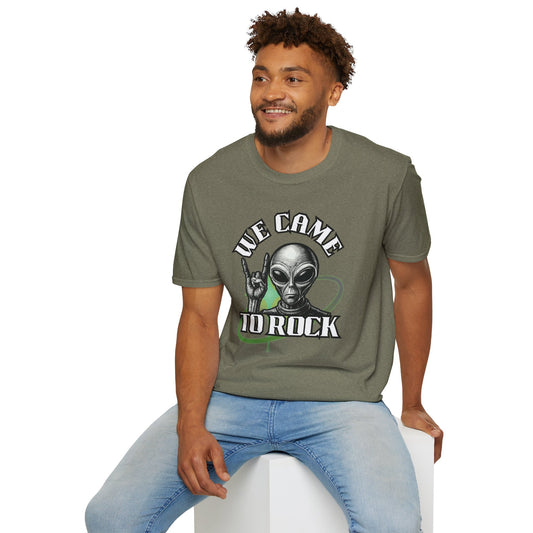 Alien Metal - We Came to Rock - Unisex Softstyle T-Shirt