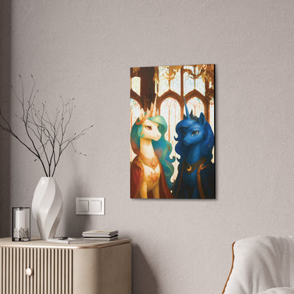 Royal Luna & Celestia - My Little Pony Canvas Art - Stretched, 0.75"