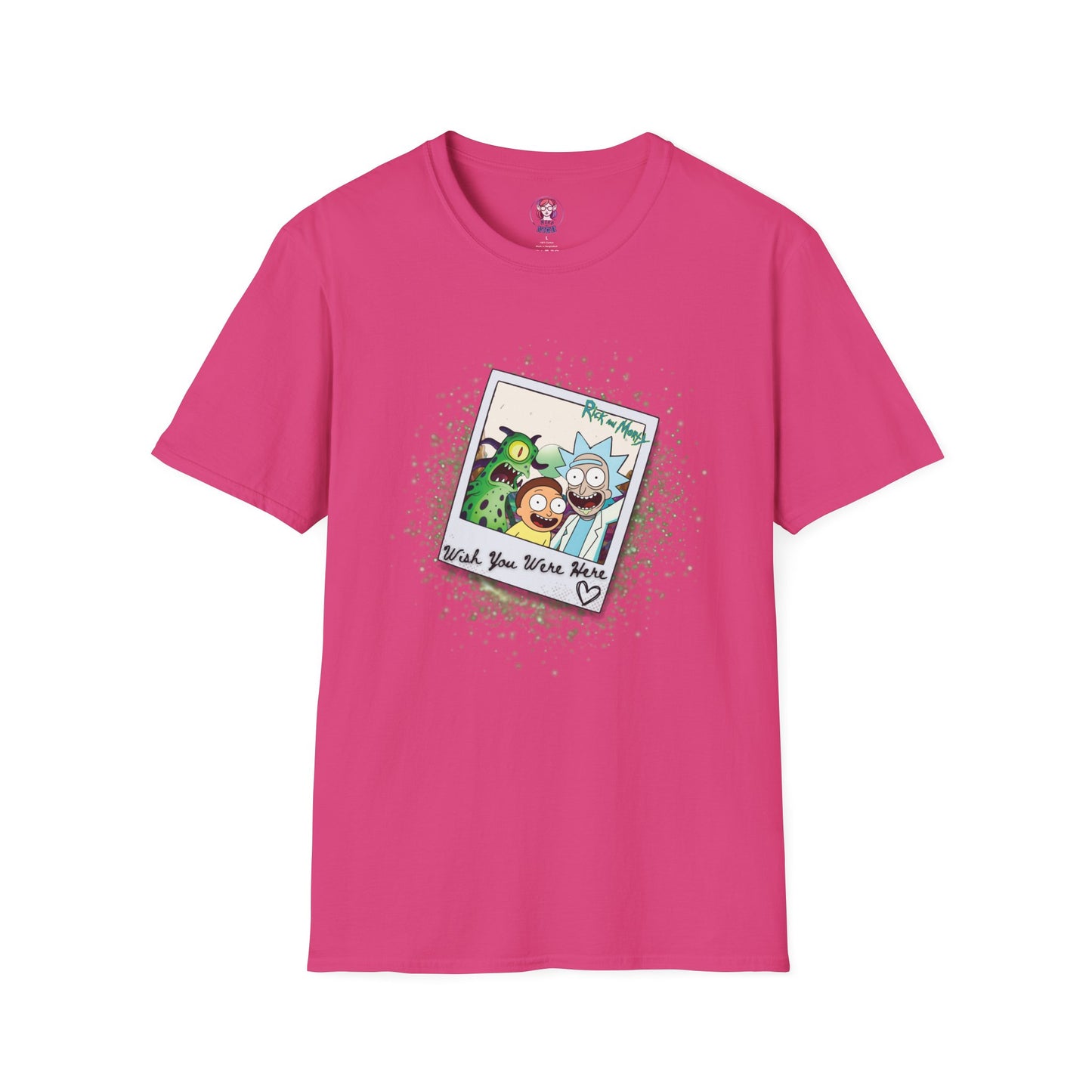 Rick & Morty Polaroid - Wish You Were Here - Unisex Softstyle T-Shirt
