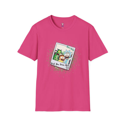 Rick & Morty Polaroid - Wish You Were Here - Unisex Softstyle T-Shirt