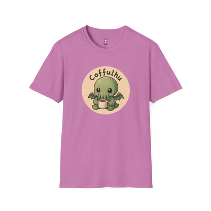 Cthulhu Coffulhu Coffee Pun - Unisex Softstyle T-Shirt