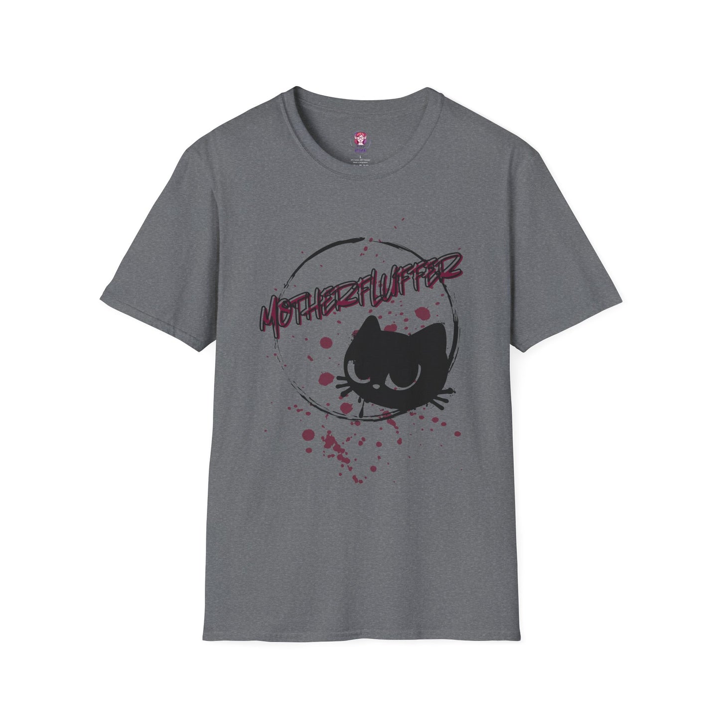 Motherfluffer Color Cat - Unisex Softstyle T-Shirt