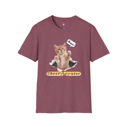 Cute Kitten ChestPurrster Pun - Unisex Softstyle T-Shirt