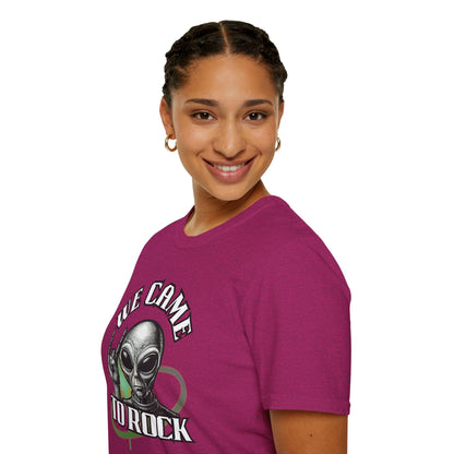 Alien Metal - We Came to Rock - Unisex Softstyle T-Shirt