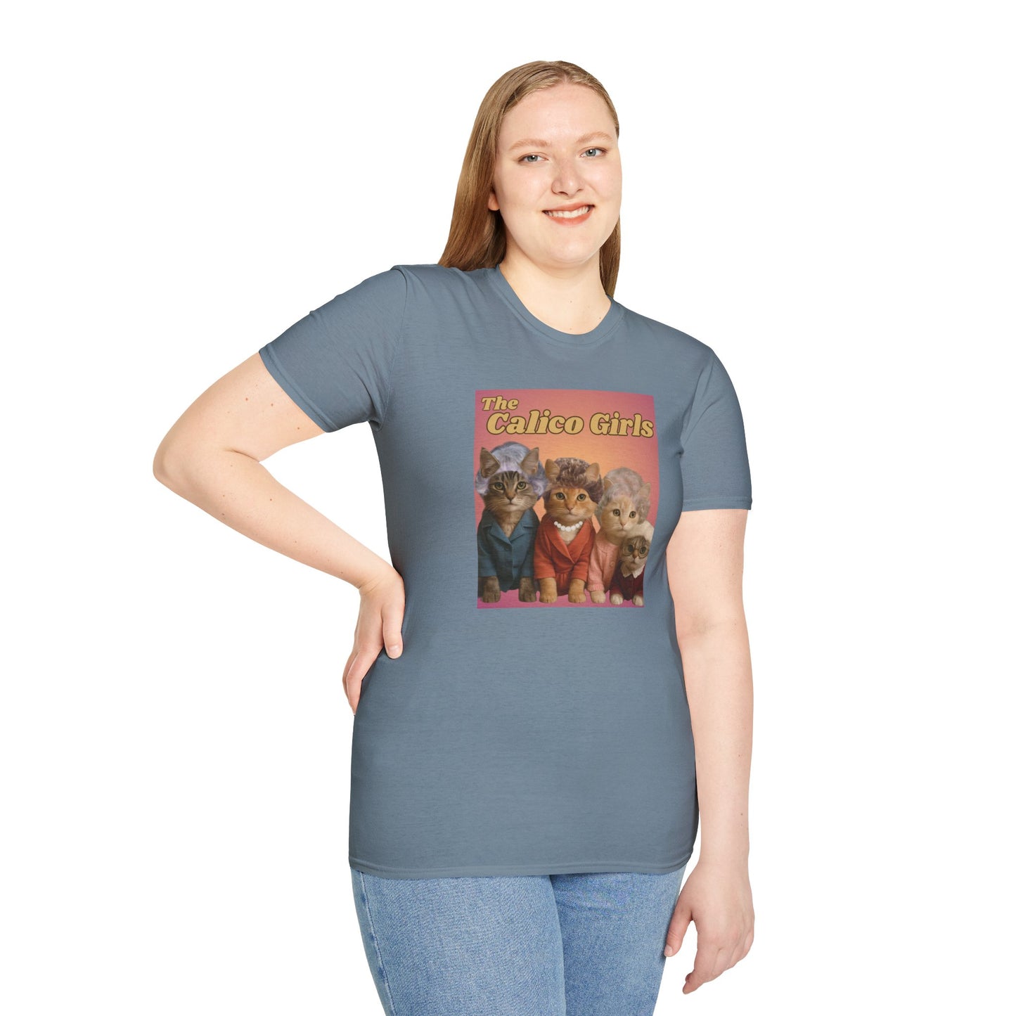 The Calico Girls cute kittens - Unisex Softstyle T-Shirt