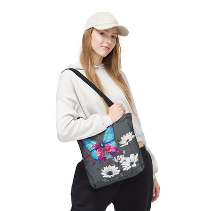 Painted Butterfly in Black and White Tote Bag