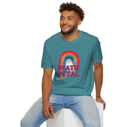 Rainbow Death Metal - Unisex Softstyle T-Shirt