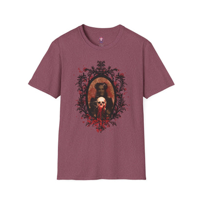 Vintage Gothic Skull Frame - Unisex Softstyle T-Shirt