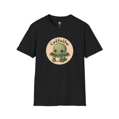 Cthulhu Coffulhu Coffee Pun - Unisex Softstyle T-Shirt