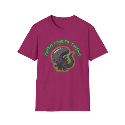 Alien Cute Xenomorph I'm Perfect - Unisex Softstyle T-Shirt