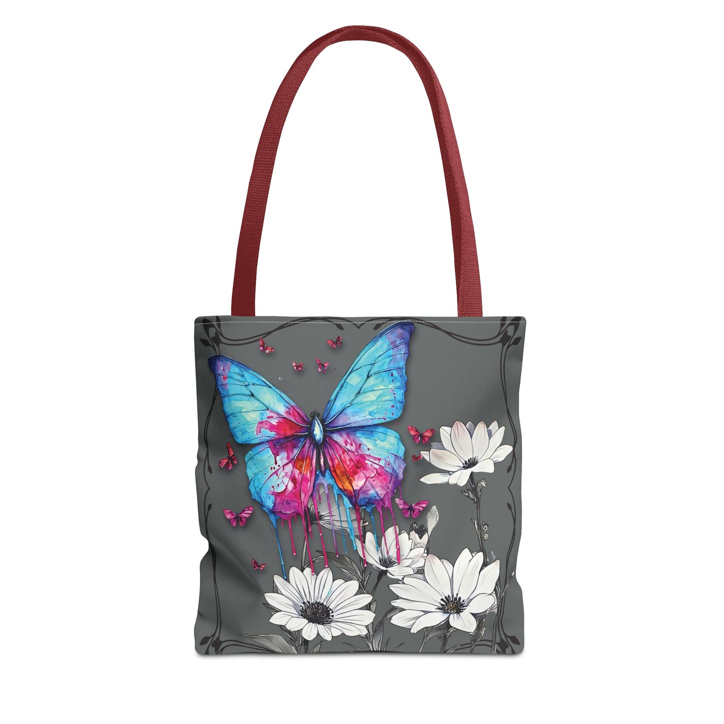 Painted Butterfly in Black and White Tote Bag