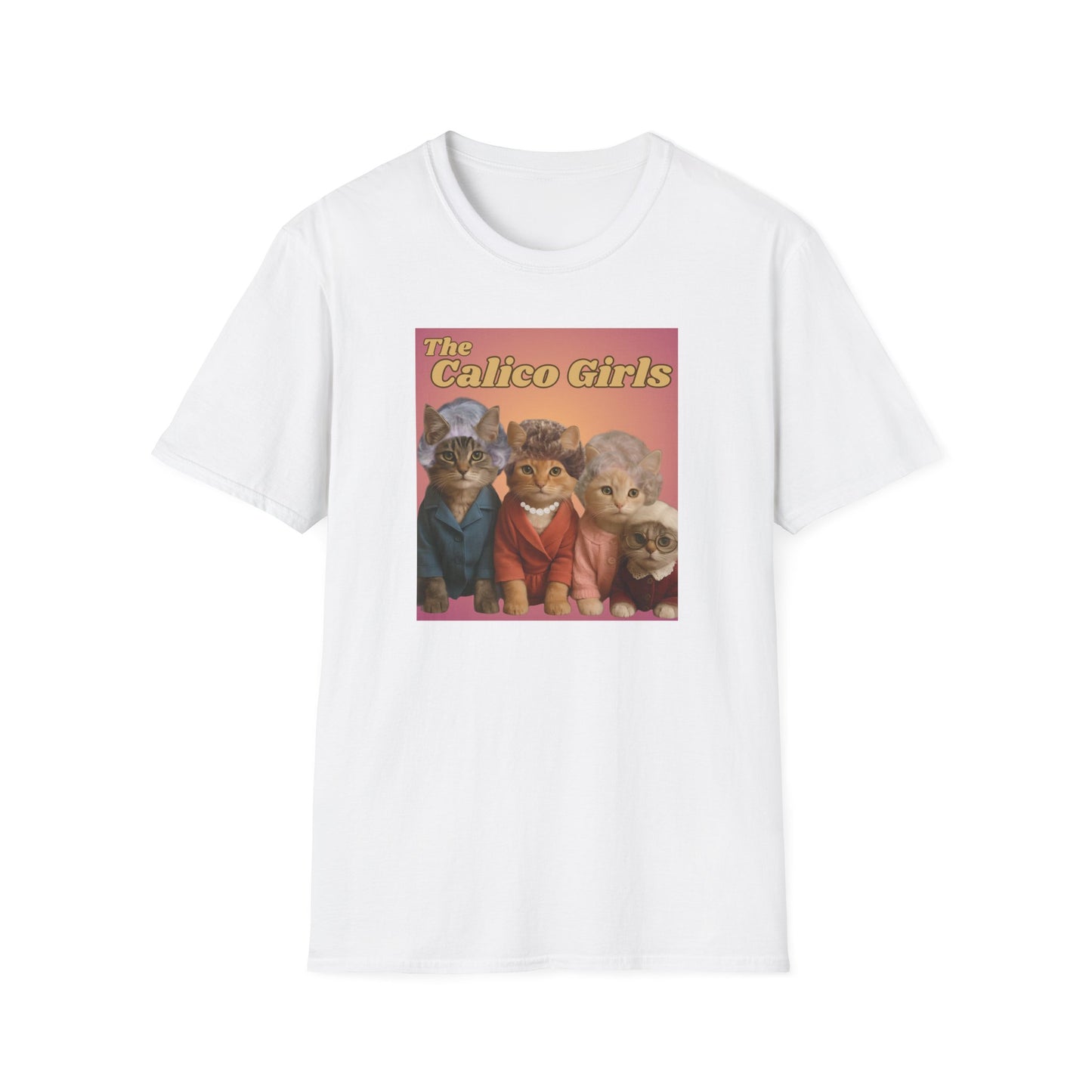 The Calico Girls cute kittens - Unisex Softstyle T-Shirt