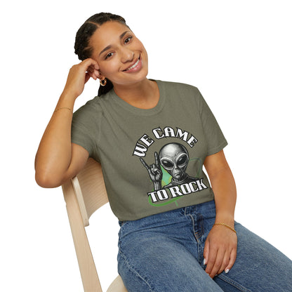 Alien Metal - We Came to Rock - Unisex Softstyle T-Shirt