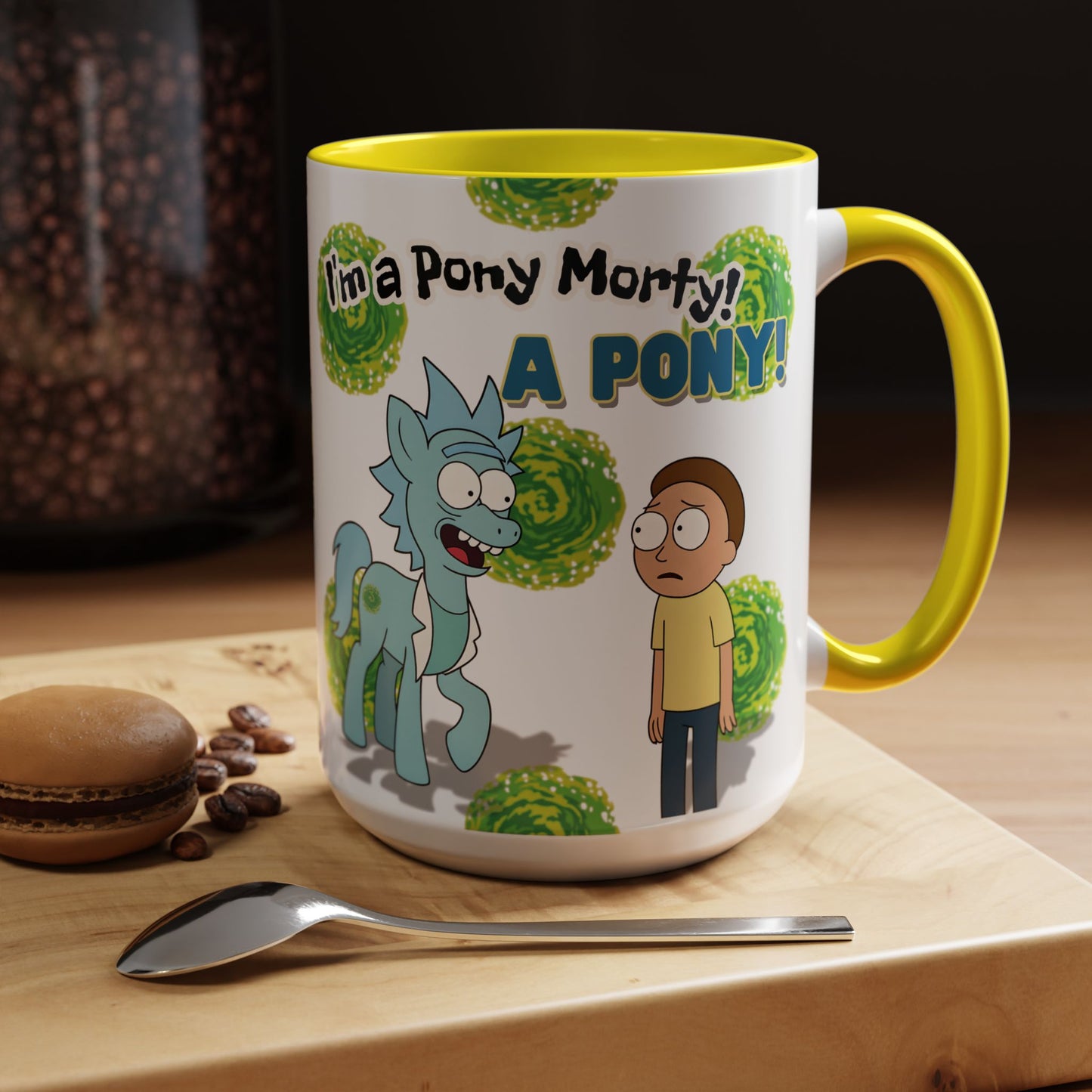 Rick & Morty Pony Accent Coffee Mug (11, 15oz)