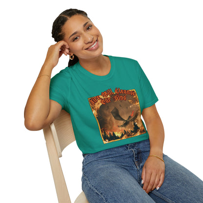 Dragon Attacking - Fire Will Cleanse Our Sins - Unisex Softstyle T-Shirt