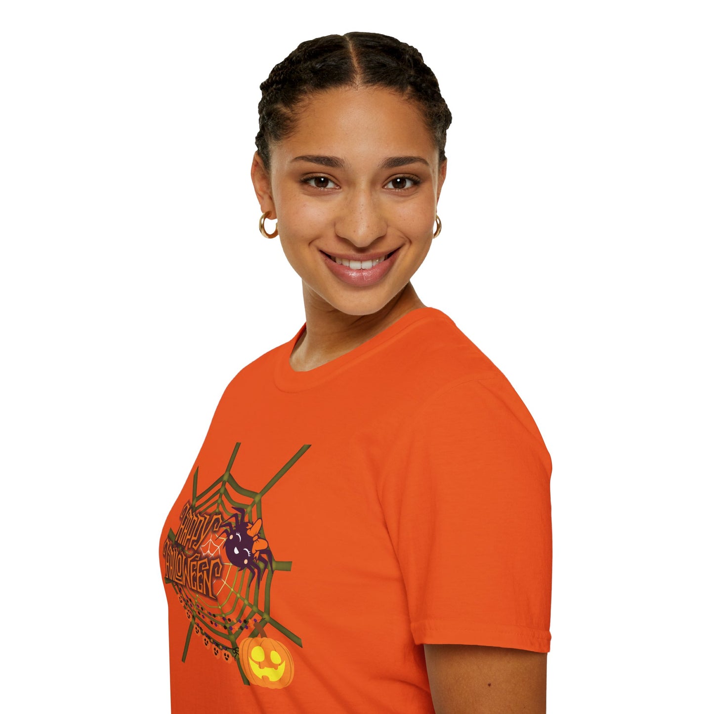 Halloween Cute Spiderweb - Unisex Softstyle T-Shirt