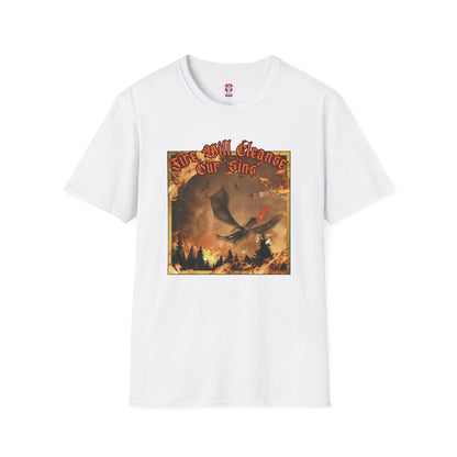 Dragon Attacking - Fire Will Cleanse Our Sins - Unisex Softstyle T-Shirt