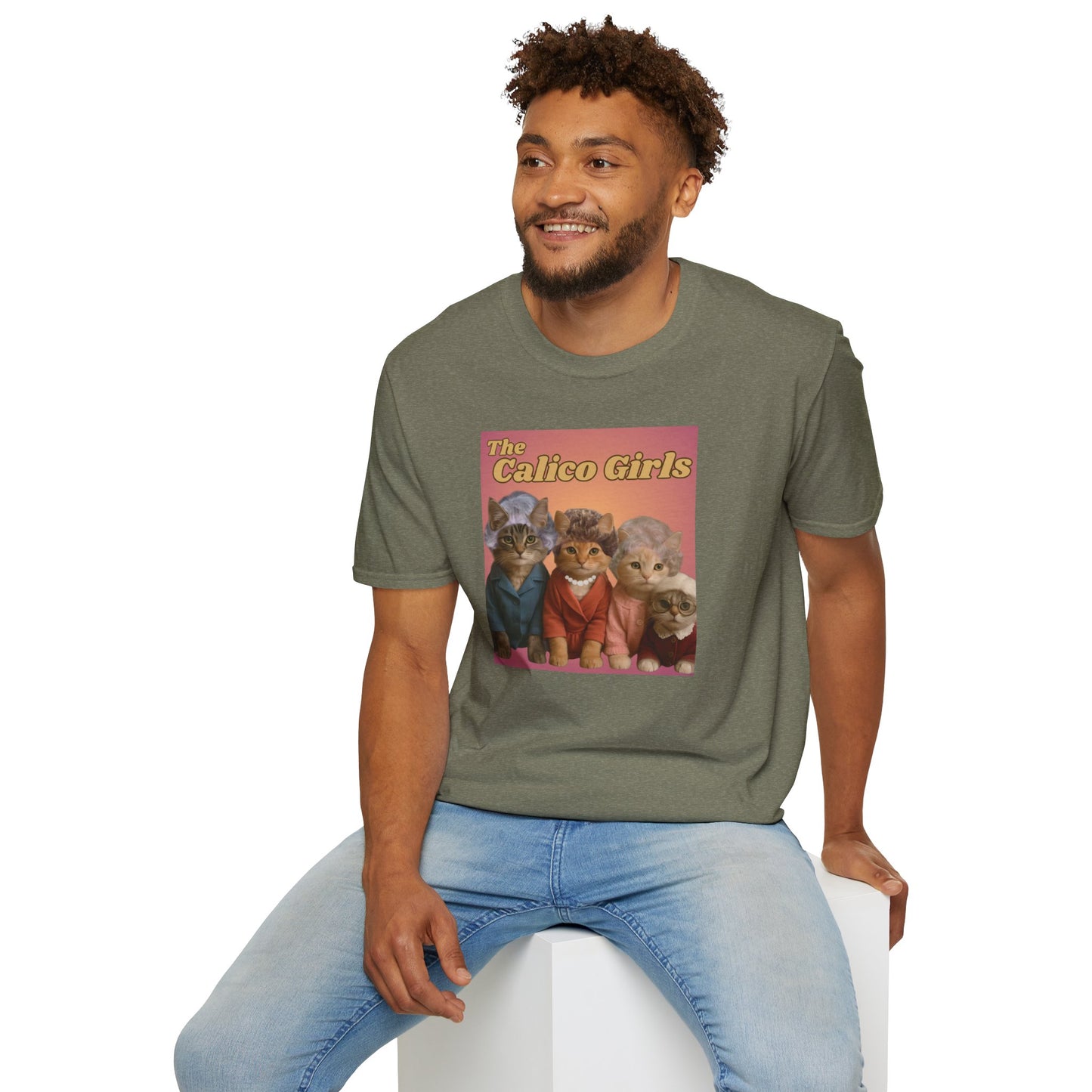 The Calico Girls cute kittens - Unisex Softstyle T-Shirt