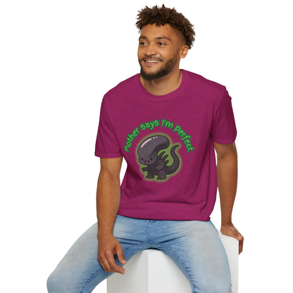 Alien Cute Xenomorph I'm Perfect - Unisex Softstyle T-Shirt