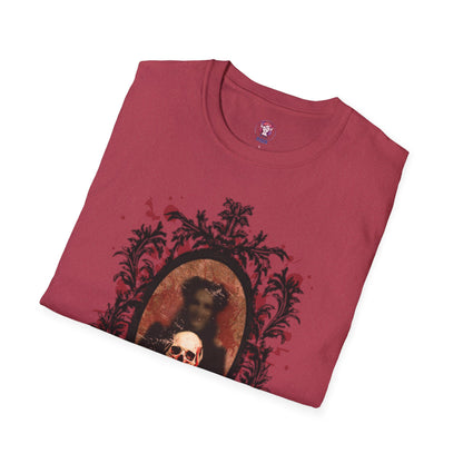 Vintage Gothic Skull Frame - Unisex Softstyle T-Shirt
