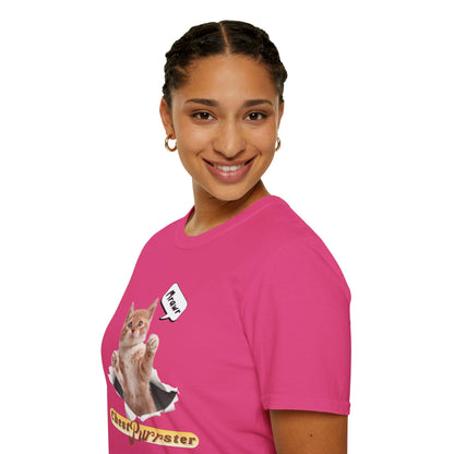 Cute Kitten ChestPurrster Pun - Unisex Softstyle T-Shirt