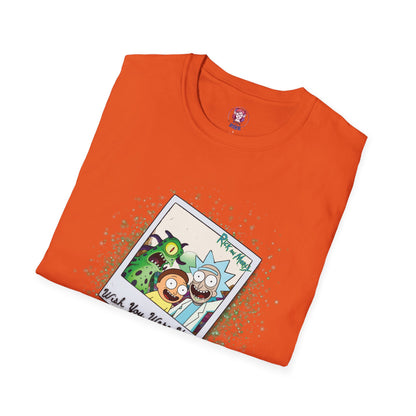 Rick & Morty Polaroid - Wish You Were Here - Unisex Softstyle T-Shirt