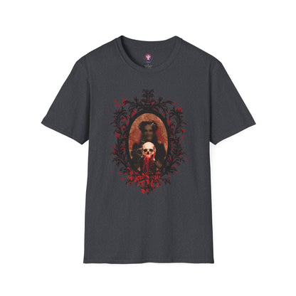 Vintage Gothic Skull Frame - Unisex Softstyle T-Shirt
