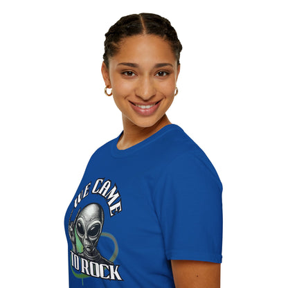 Alien Metal - We Came to Rock - Unisex Softstyle T-Shirt
