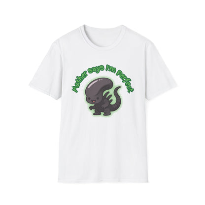 Alien Cute Xenomorph I'm Perfect - Unisex Softstyle T-Shirt