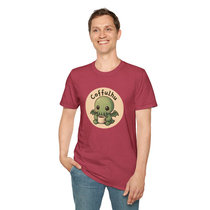 Cthulhu Coffulhu Coffee Pun - Unisex Softstyle T-Shirt