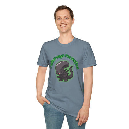 Alien Cute Xenomorph I'm Perfect - Unisex Softstyle T-Shirt